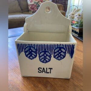 Vintage Porcelain Salt Container